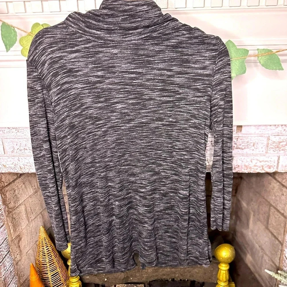 We the free space dye mock neck long sleeve tee with split back free people